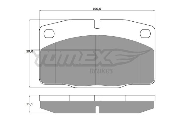 TOMEX BRAKES Комплект тормозных колодок, дисковый тормоз TX 10-13